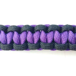 Paracord Bow Sling - Purple and Black