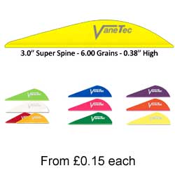 Vanetec Super Spine V-Max 3" - Fletches/ Vanes