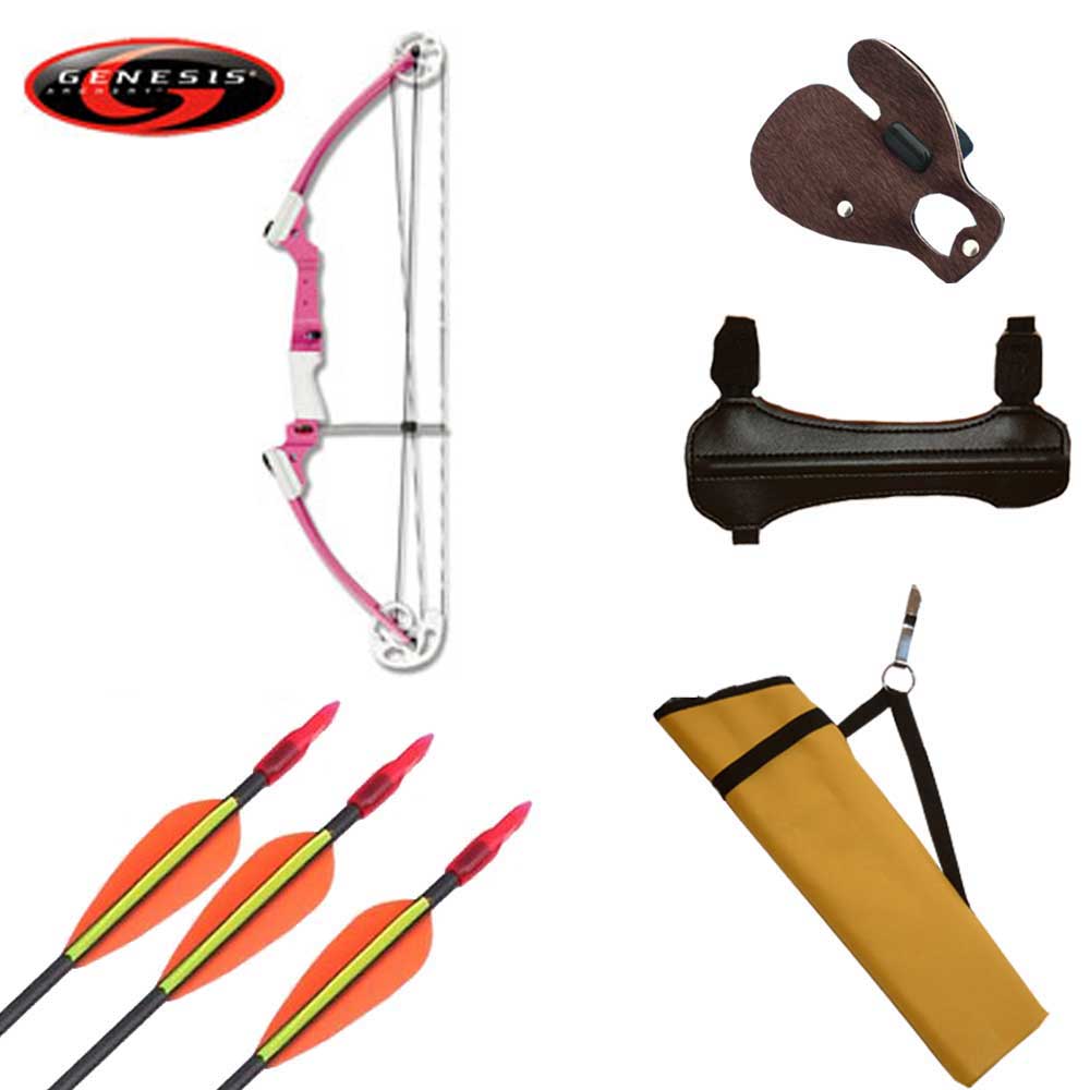 New Mathews Genesis Pink One Cam Youth Bow RH Archery Model# 12073 