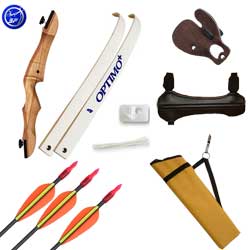 Beginners Wooden Recurve Bow & Kit