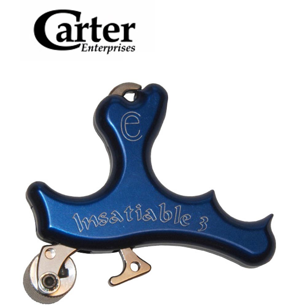 The Archery Company Carter Insatiable Release Aid 3 Finger Blue
