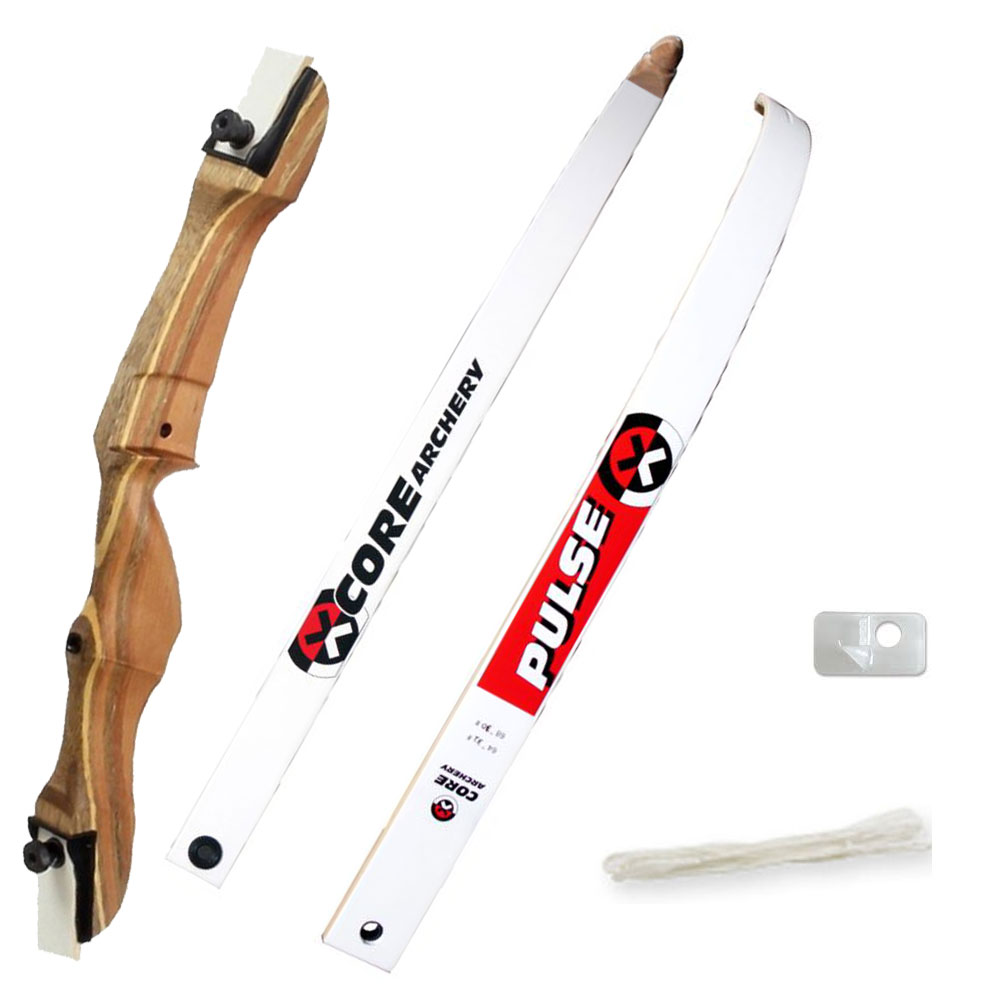 Core Wooden Recurve Adult Bow Package 34lb Brand New Free Delivery 70” RH 