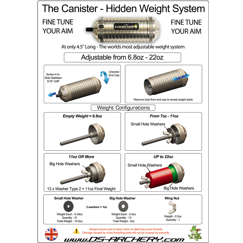 The Archery Company DSArchery THE CANISTER Black