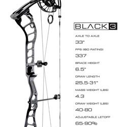 G5 Prime - Black 3 Compound Bow