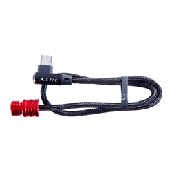 E-TAC LED Cable Light - Red Cap - Blue