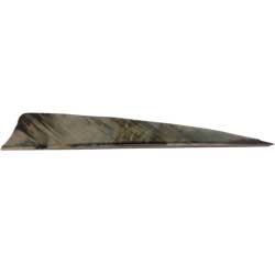 Premium Feathers 4" RW Shield Camo White