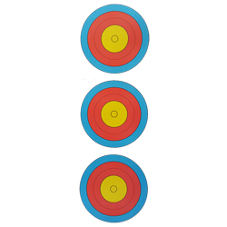 WA / FITA - Vertical 3 Spot Target Face - Compound 10