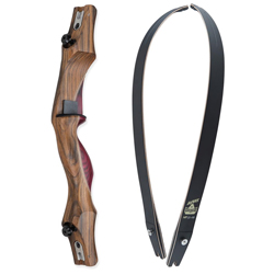 Oakridge Shade Morado Recurve Bow - Black Limbs