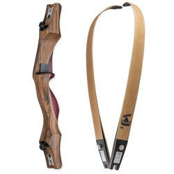 Oakridge Shade Morado Recurve Bow - Clear Limbs